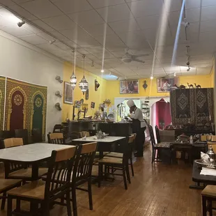 the interior of the restaurant