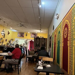 the interior of the restaurant