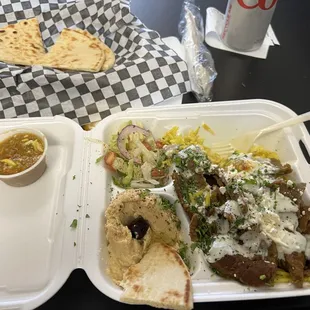 Beef &amp; Lamb Gyros Rice Plate