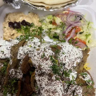 Beef &amp; Lamb Gyros Rice Plate