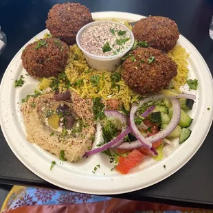 Falafel Rice Plate