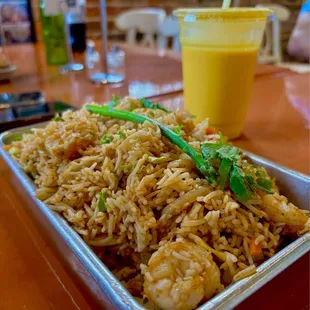 Himalayan Fried Rice with shrimp