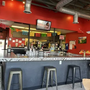 Dining room at Momo's