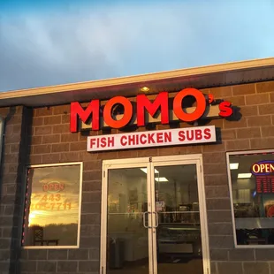 the front of a restaurant