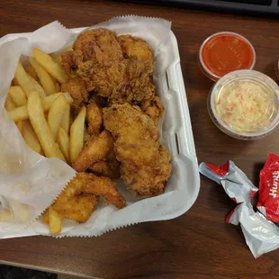 9.99 combo tenders and jumbo shrimp