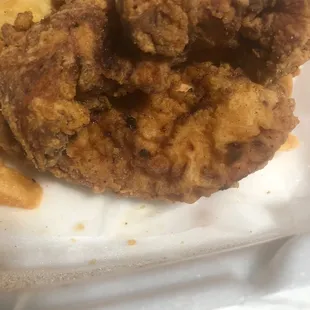 fried chicken and french fries