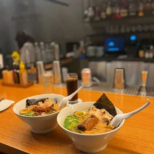 Pork and chicken noodles