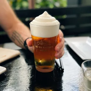 kirin ichiban frozen lager - the main reason we come here!