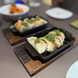 Pork Gyoza &amp; Popcorn Shrimp