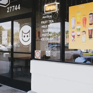 Boba tea shop in Portola Plaza, Mission Viejo