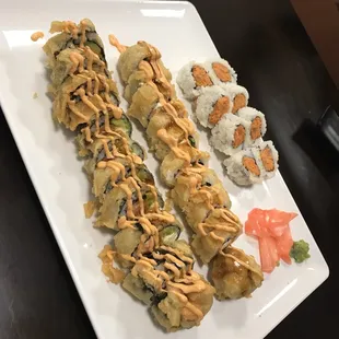 Big john roll, Las Vegas roll, and spicy tuna roll