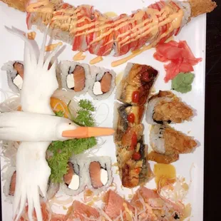 4 rolls made beautifully