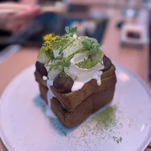 Molten Matcha Lava Toast