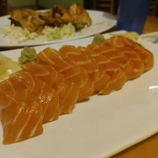 Salmon sashimi