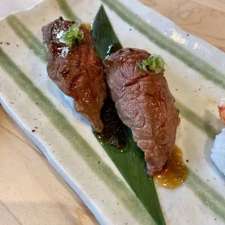 Seared Wagyu nigiri