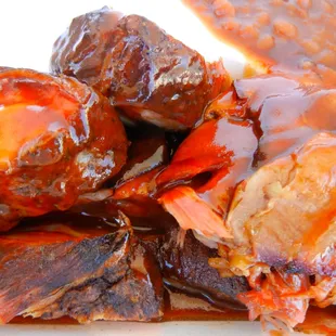 rib tips &amp; sliced beef