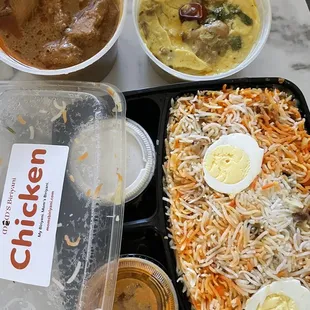 Chicken Biryani - Mom's Aromatic, Non Spicy, And Flavorful, Chicken Korma - Mom's Super Nice Korma Right From The Secret Vault, Pakora Kadi