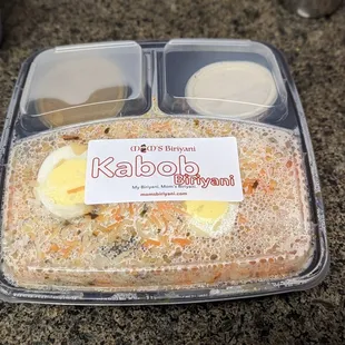 Chicken kabob biryani