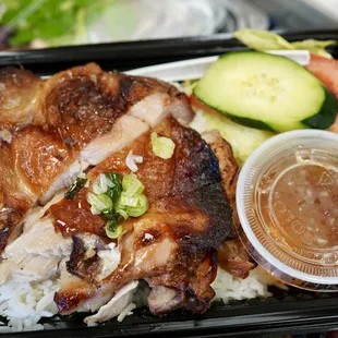 a meal in a plastic container