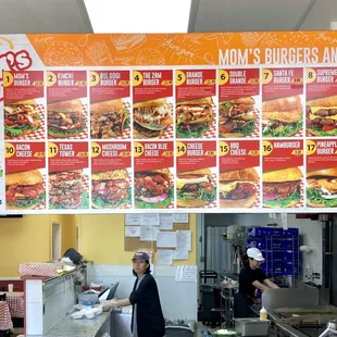 These are BIG burgers. They're all 1/2-pounders. You could cut one in two, and take half home for later; so, worth the price.