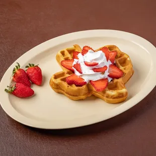 waffles, food
