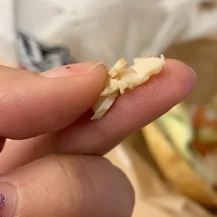Hair on chicken pesto panini