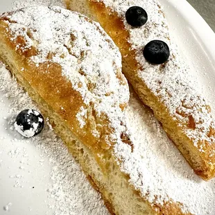 Deep Fried French Toast and Blueberries