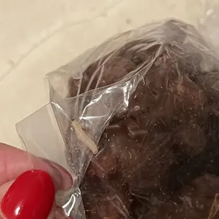 Live maggot in the bag of chocolate I bought here