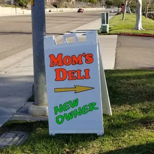 a new owner sign