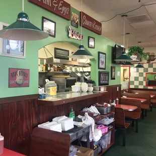 Cut out view into kitchen