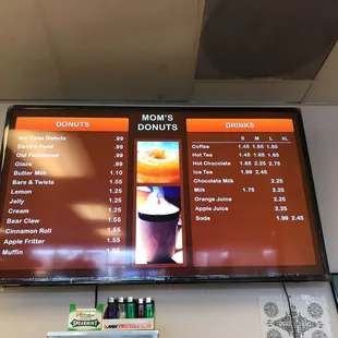 the menu