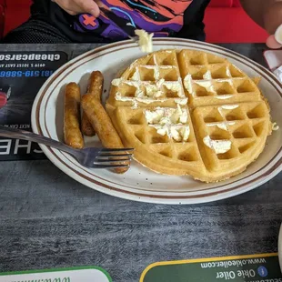 food, waffles