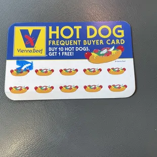 Punch card.