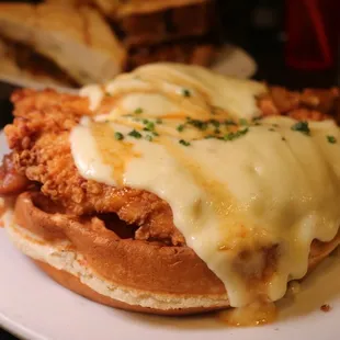 -Chicken and Bacon Waffle