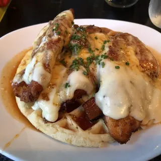 -Chicken and Bacon Waffle