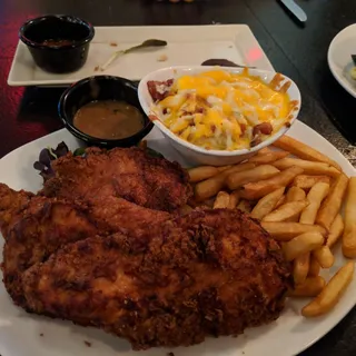 -Crispy Chicken and Gravy