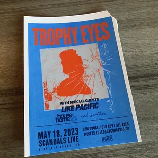 Concert flyer