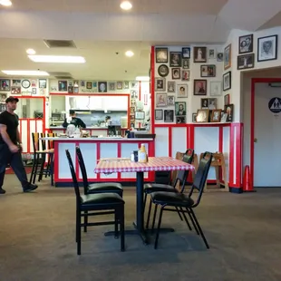 View of kitchen / cashier areas.