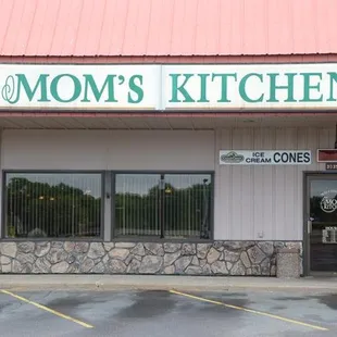 the front of the building