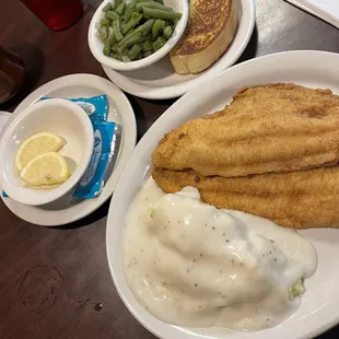 Catfish dinner for breakfast, best catfish in town, support local businesses