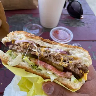 Belly Buster Double Cheeseburger