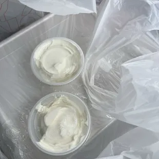 They wrap it up so it doesn't leak