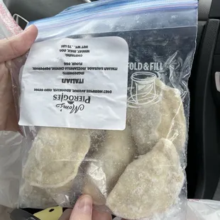 Frozen Italian story pirogies
