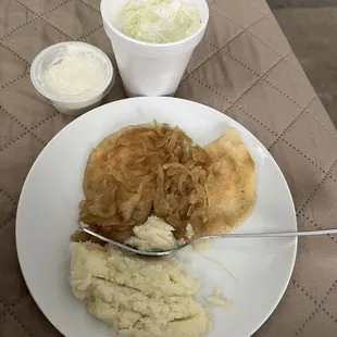 Half of number 2 order with cucumber salad. So good!