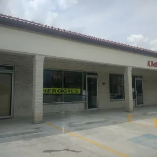 the front of the store