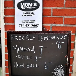Great drink's on the patio