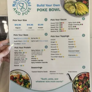 Poke menu