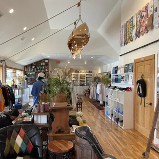 Inside store