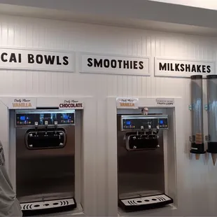Milkshake machines