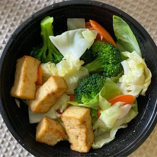 Veggie Ramen with fried tofu